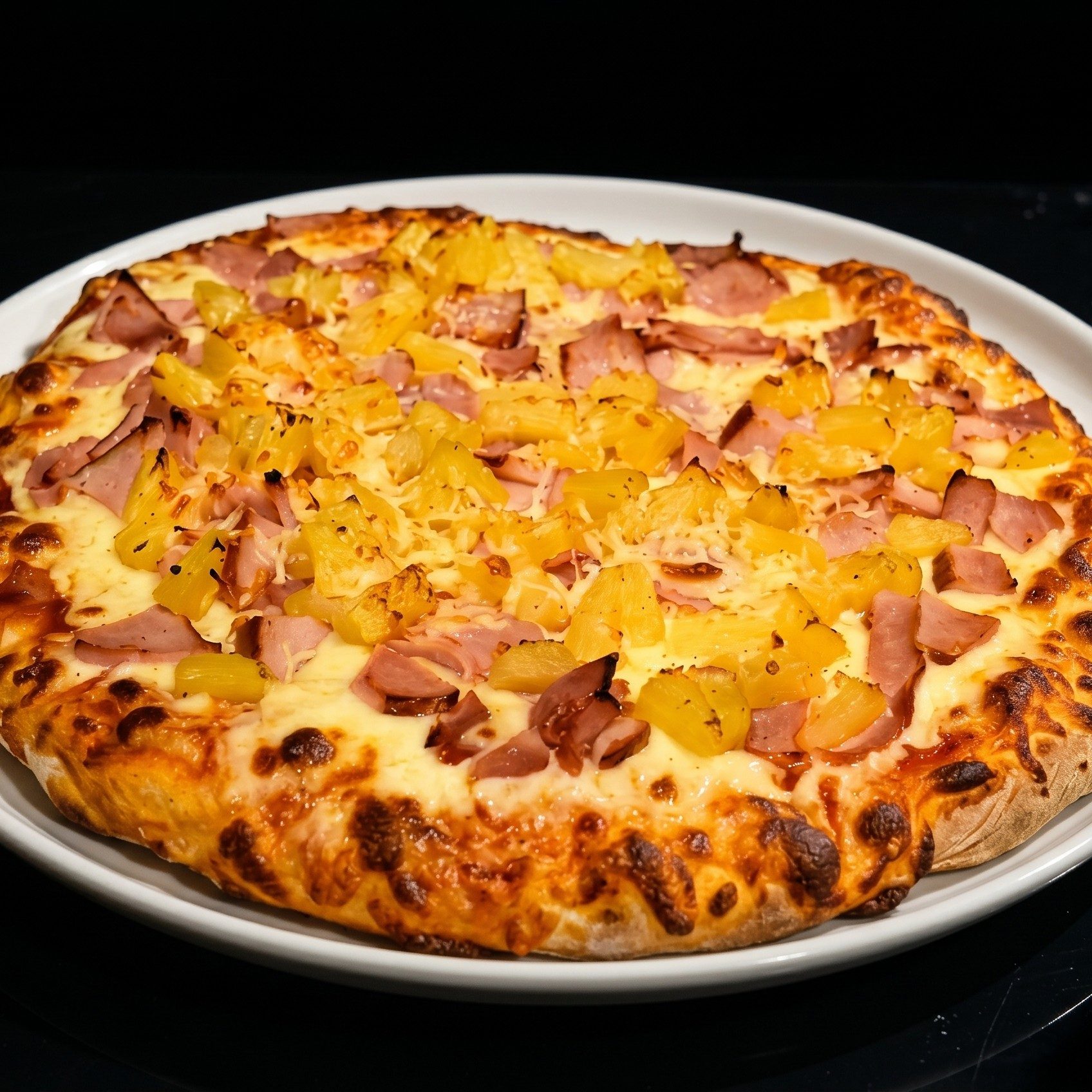 16" Hawaiian Pizza.