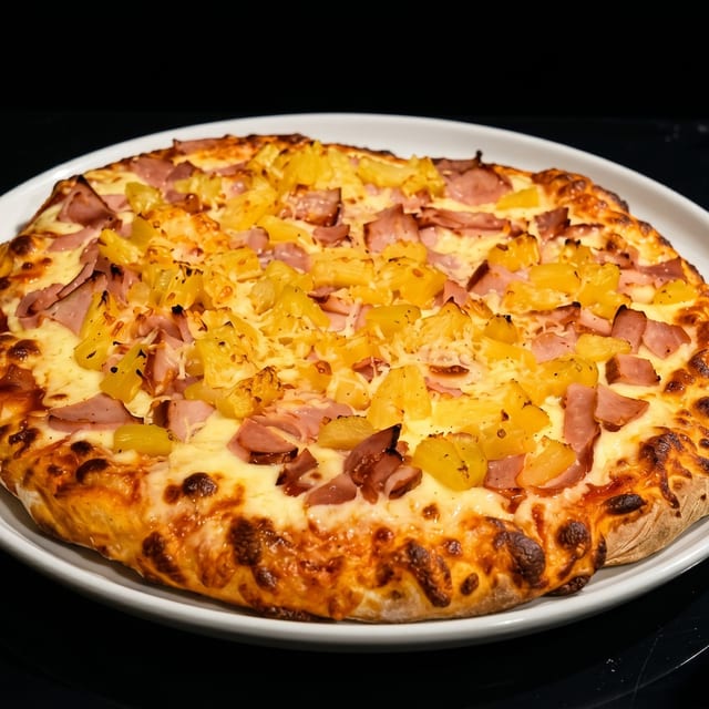 16" Hawaiian Pizza.