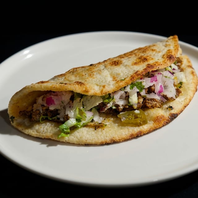 Chicken Shawarma Pizza Sandwich.